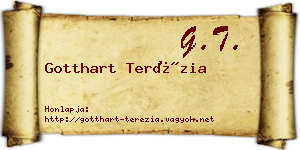 Gotthart Terézia névjegykártya