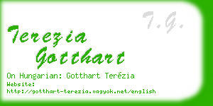 terezia gotthart business card
