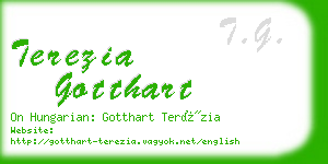 terezia gotthart business card